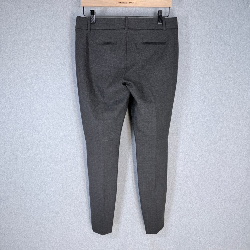 J.Crew Minnie Women's Gray Dress Pants Size 4 Stretch Flat Front Side Zip - Picture 2 of 10